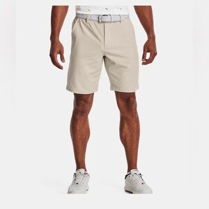 Under Armour NWT Mens 10" Drive Shorts Stone/Light Khaki size 40 Performance